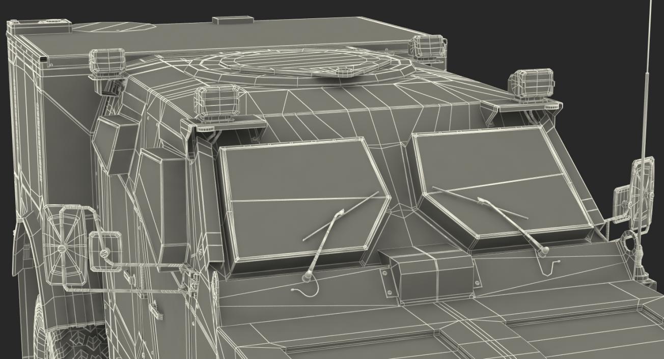 3D Oshkosh M-ATV Medical Vehicle Rigged