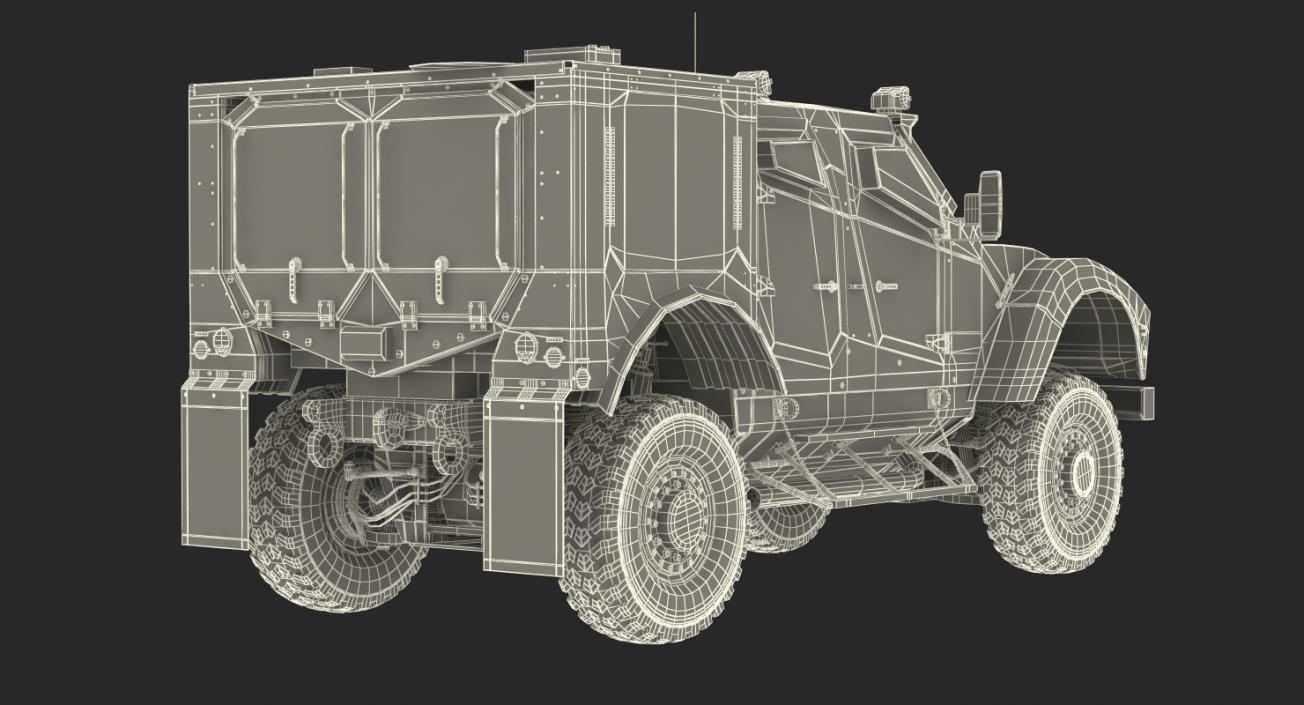 3D Oshkosh M-ATV Medical Vehicle Rigged