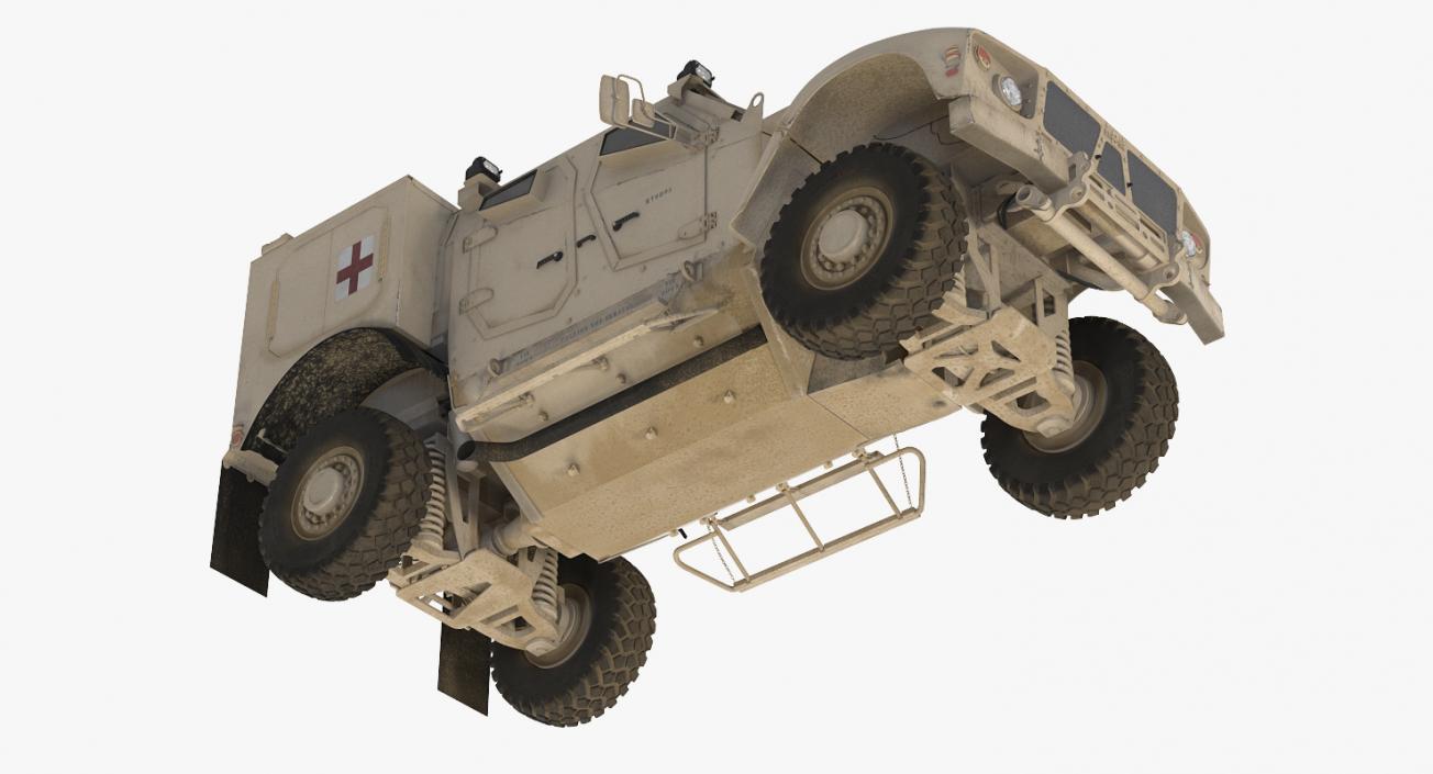 3D Oshkosh M-ATV Medical Vehicle Rigged