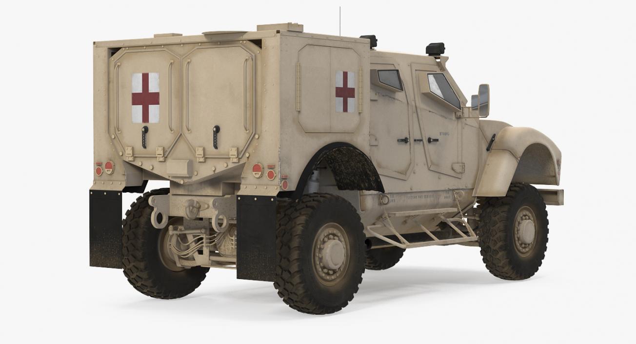 3D Oshkosh M-ATV Medical Vehicle Rigged