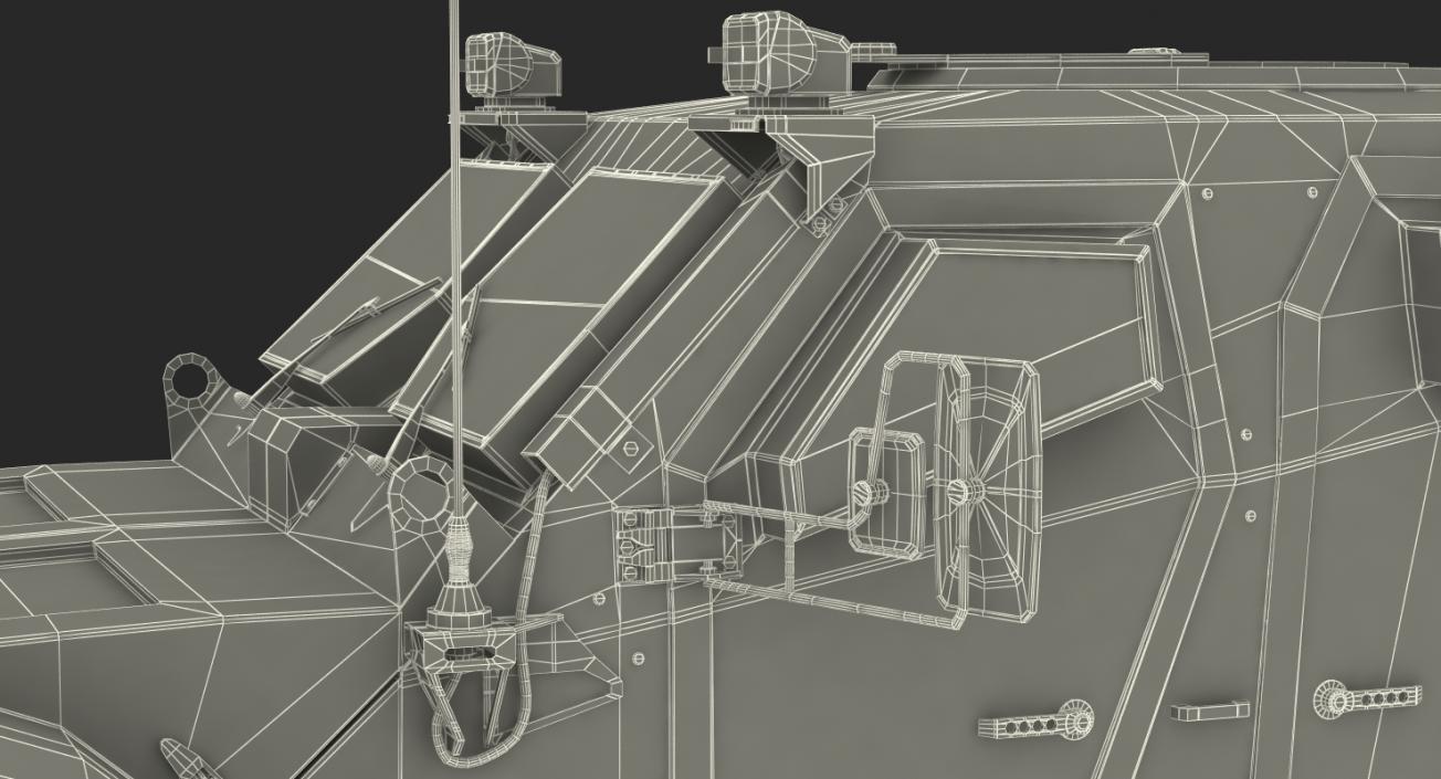 3D Oshkosh M-ATV Medical Vehicle Rigged