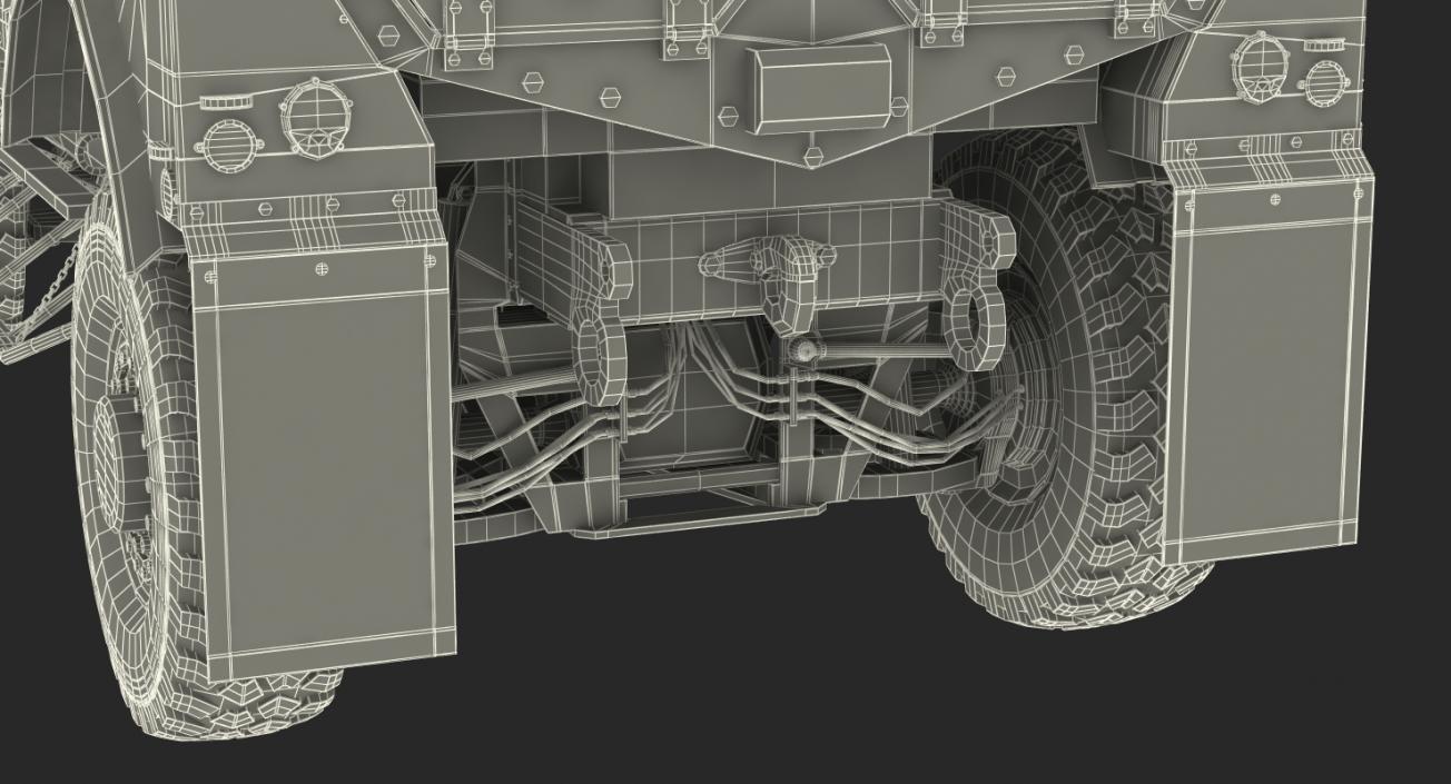 3D Oshkosh M-ATV Medical Vehicle Rigged