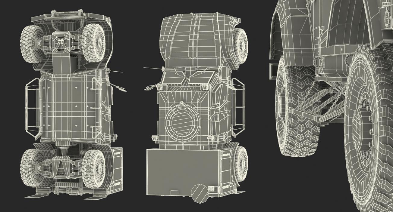 3D Oshkosh M-ATV Medical Vehicle Rigged