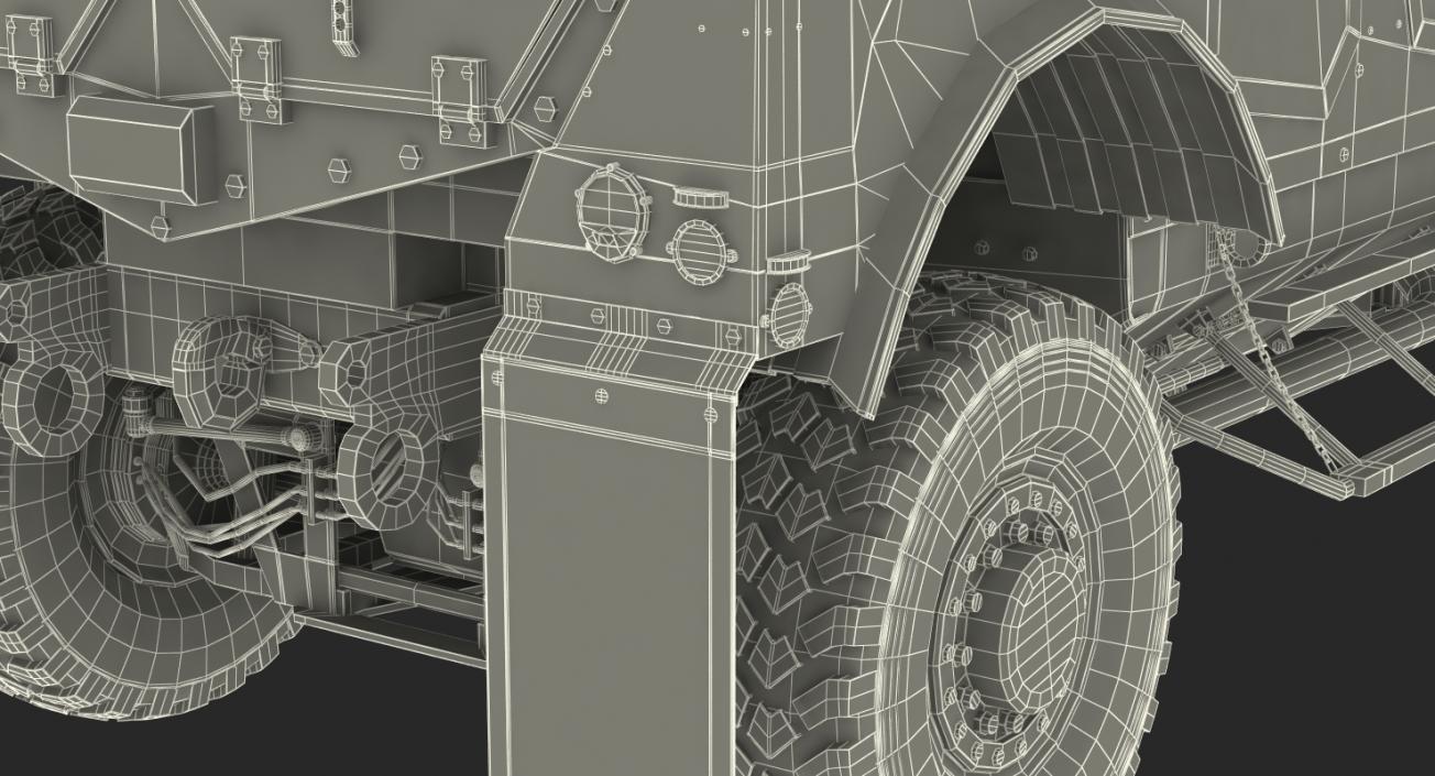 3D Oshkosh M-ATV Medical Vehicle Rigged