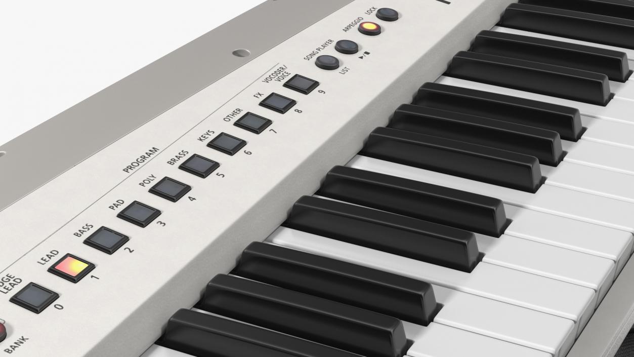 White Keytar Roland AX Edge 3D