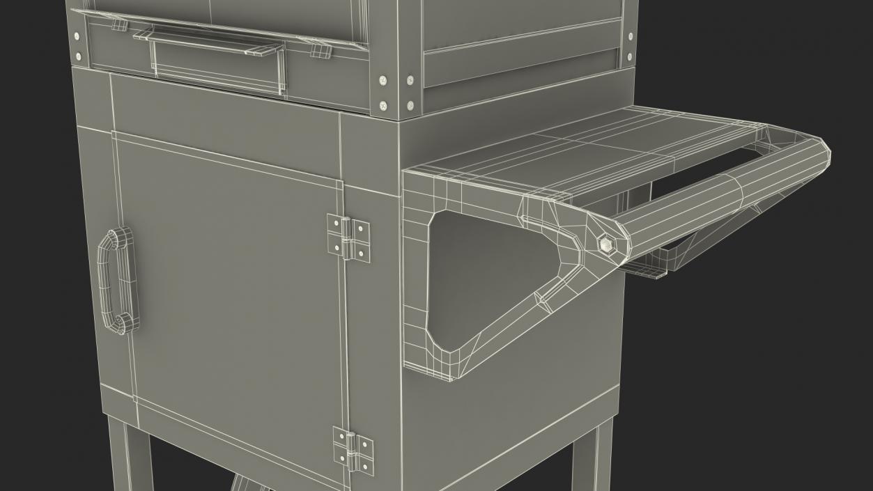 3D Great Northern Carnival Popcorn Popper Cart model