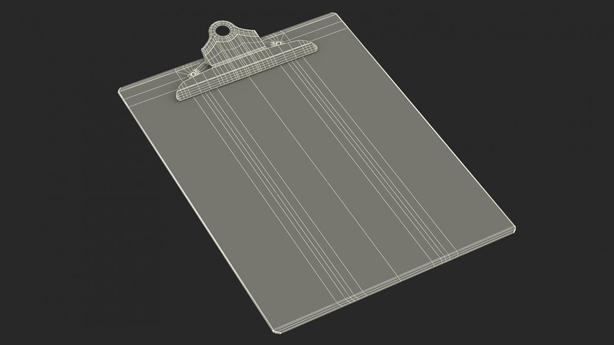 3D Recycled Wood Clipboard model