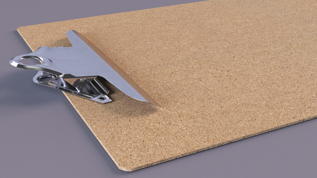 3D Recycled Wood Clipboard model