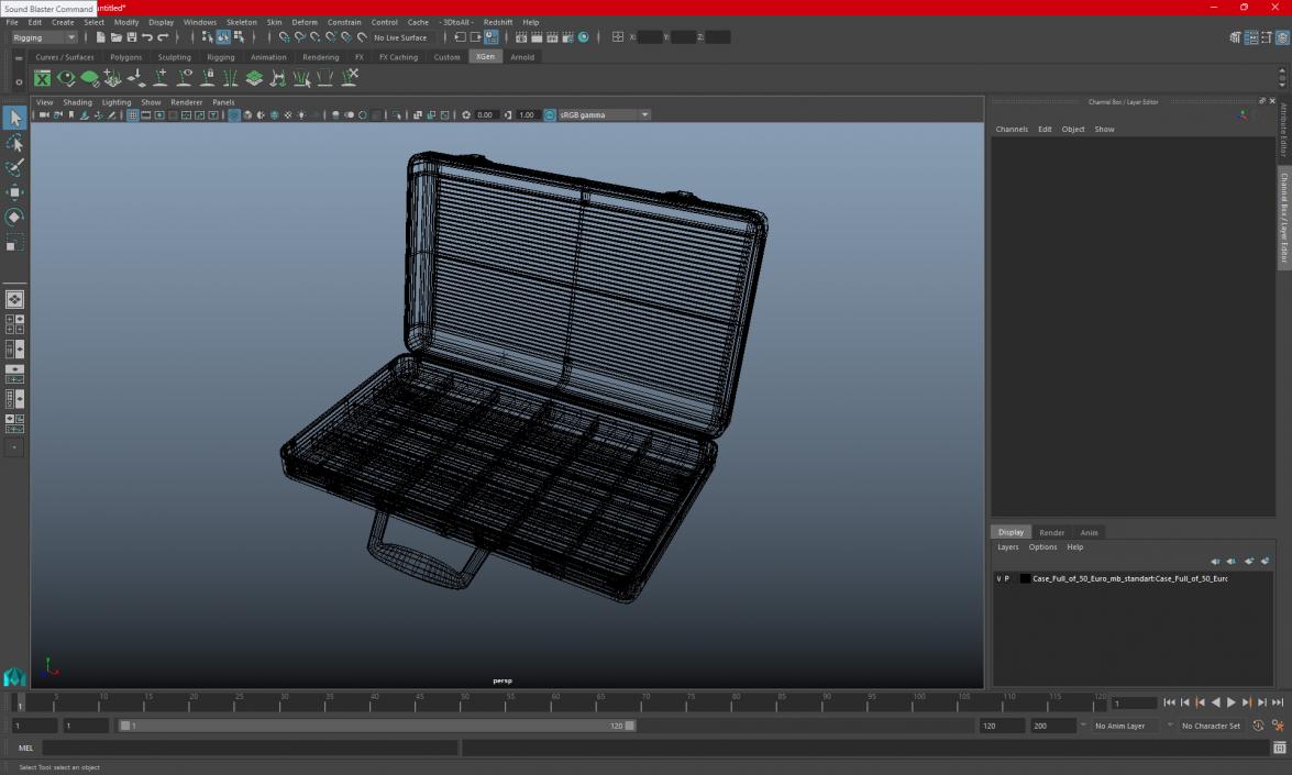 3D model Case Full of 50 Euro