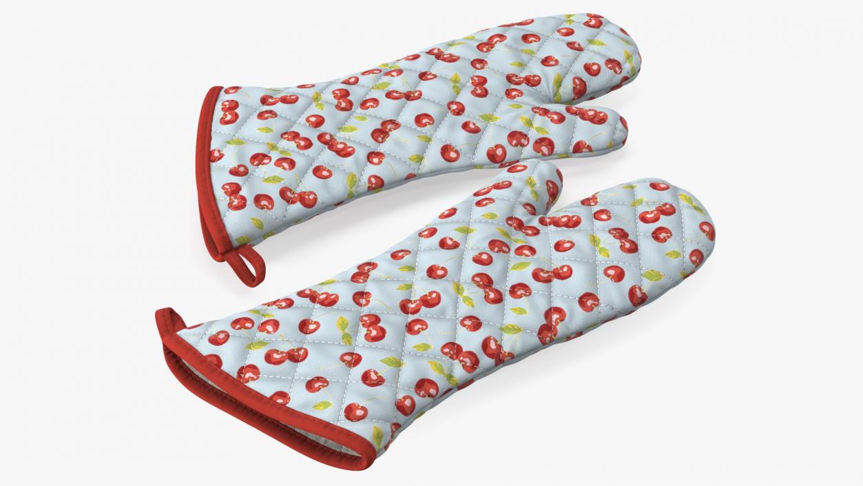 Heat Resistant Kitchen Gloves 3D model