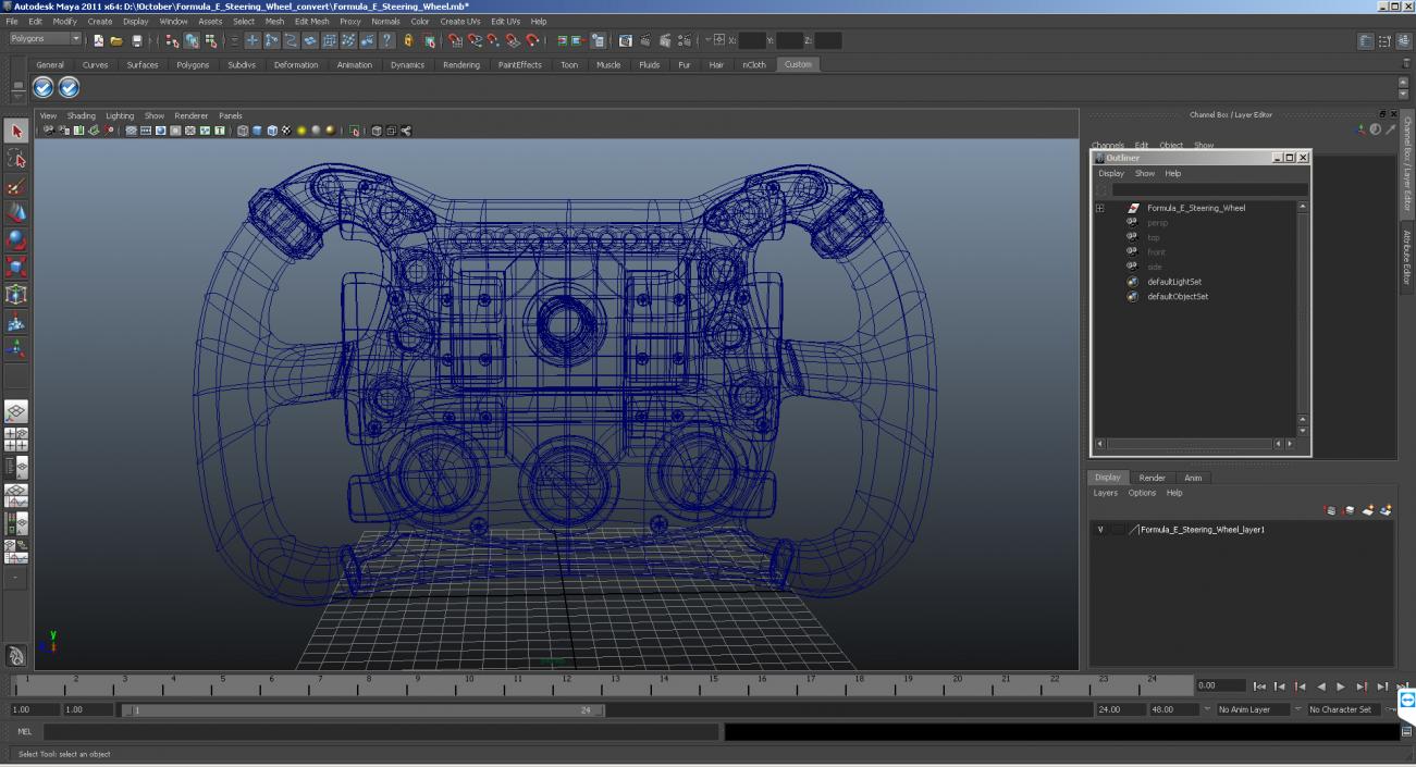 Formula E Steering Wheel 3D model