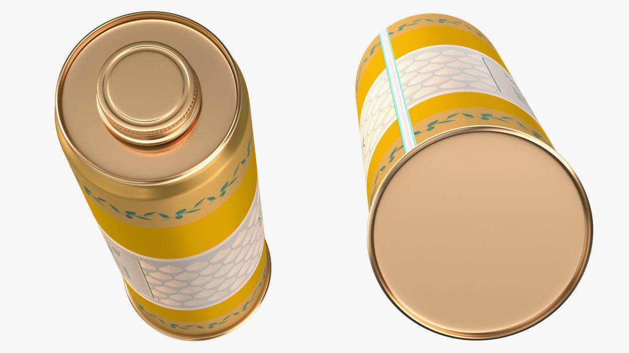 3D model Olive Oil 1 Litre Tin Can