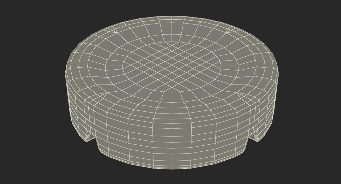 Round Glass Ashtray 3D model