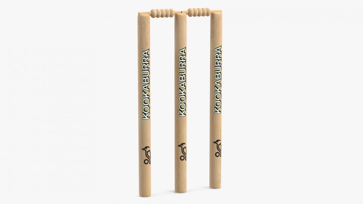 Kookaburra Cricket Stumps Set 3D model