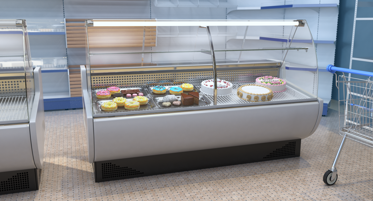 Food Display Frilixa Vista Curved Range 3D model