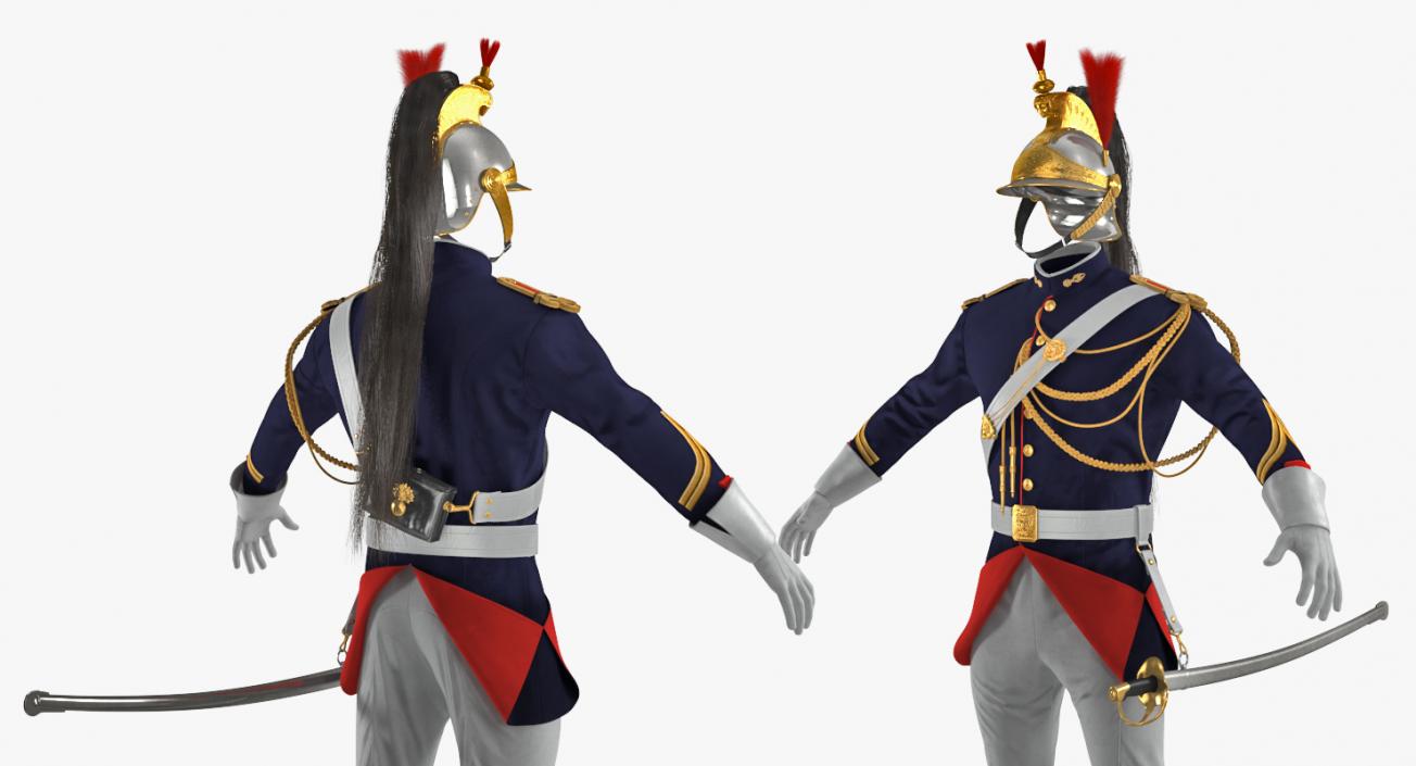 3D French Republican Guard Uniform