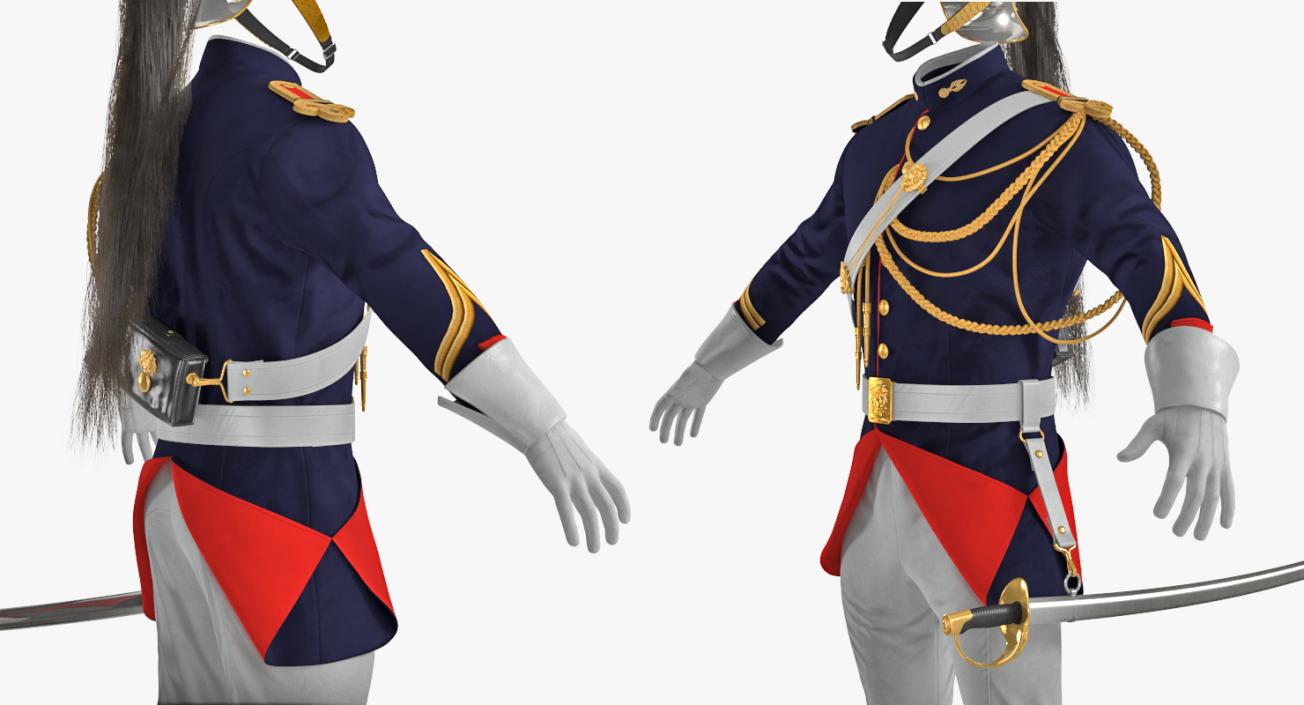 3D French Republican Guard Uniform