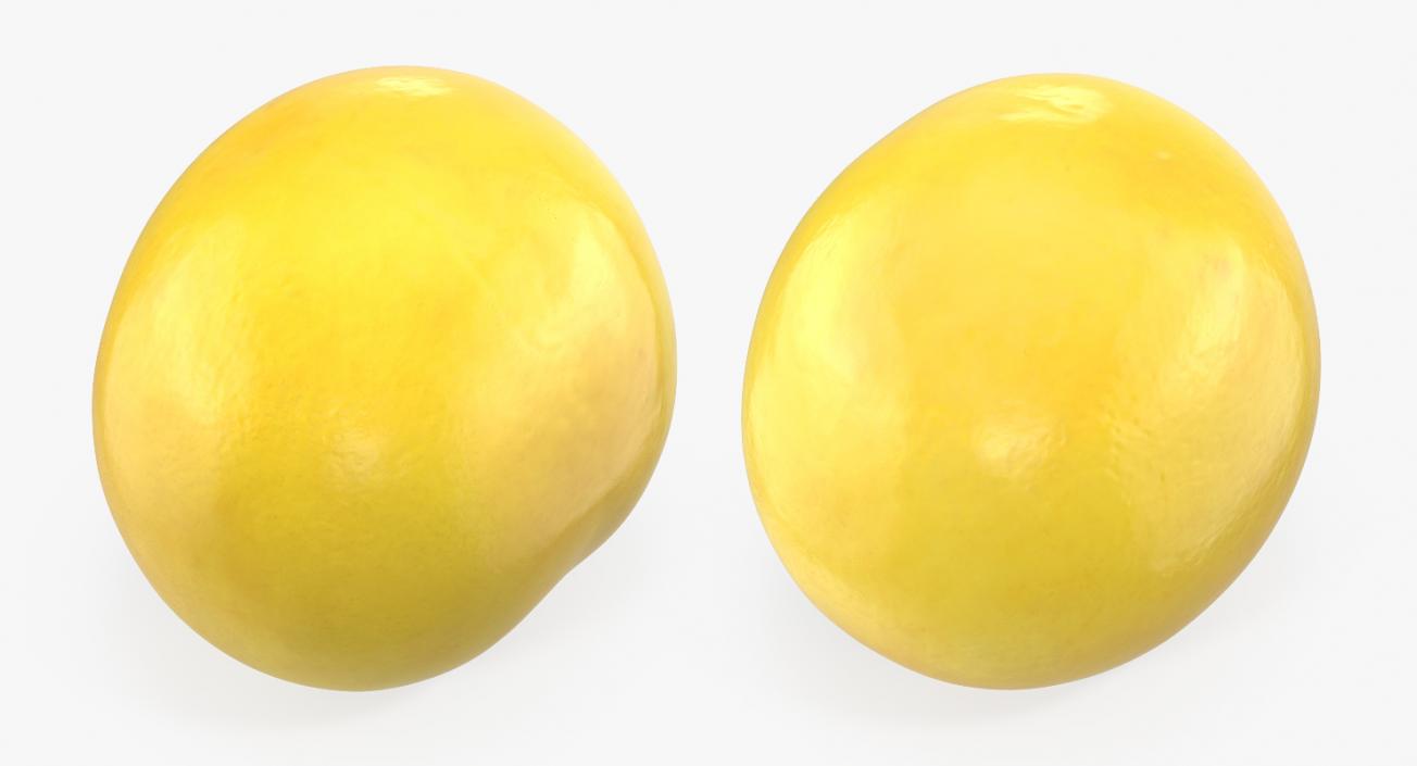 3D Yellow Plum