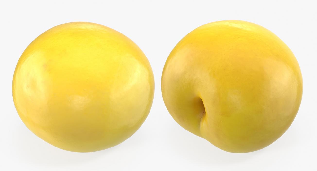 3D Yellow Plum