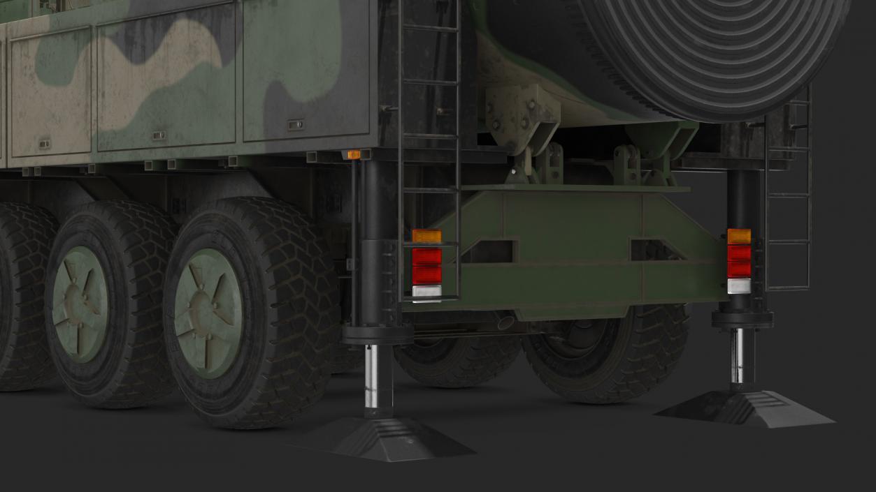 Dongfeng-41 ICBM Launch Vehicle Dusty Rigged 3D model