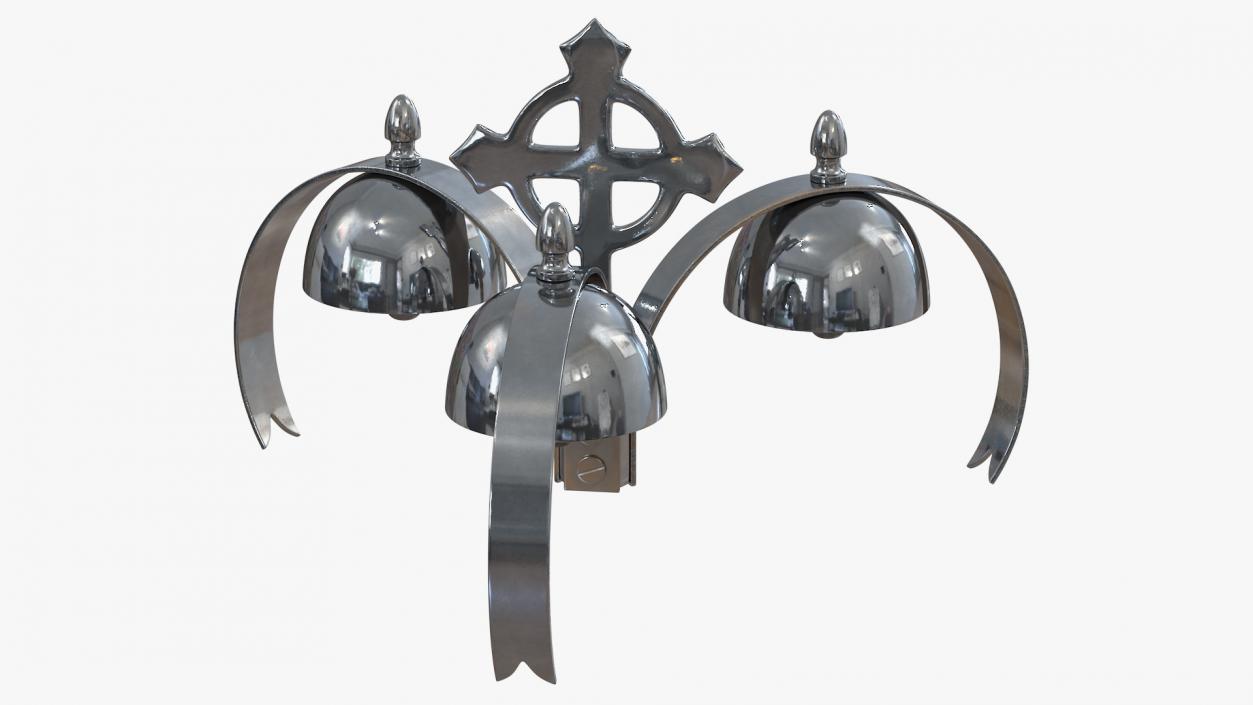 Silver Liturgical Bell 3D