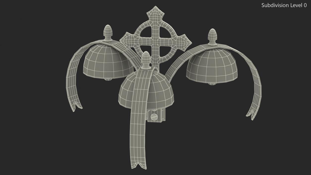 Silver Liturgical Bell 3D