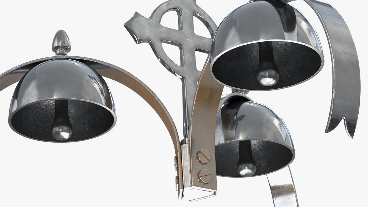 Silver Liturgical Bell 3D