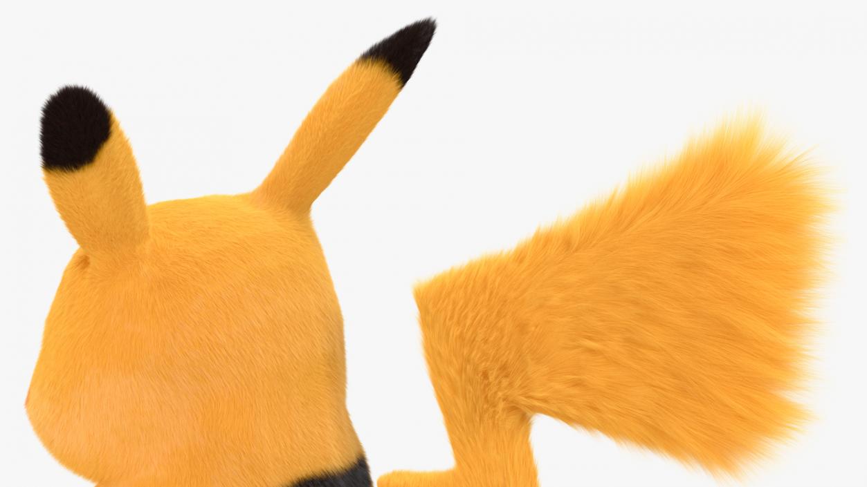 3D Pikachu Fur Rigged model