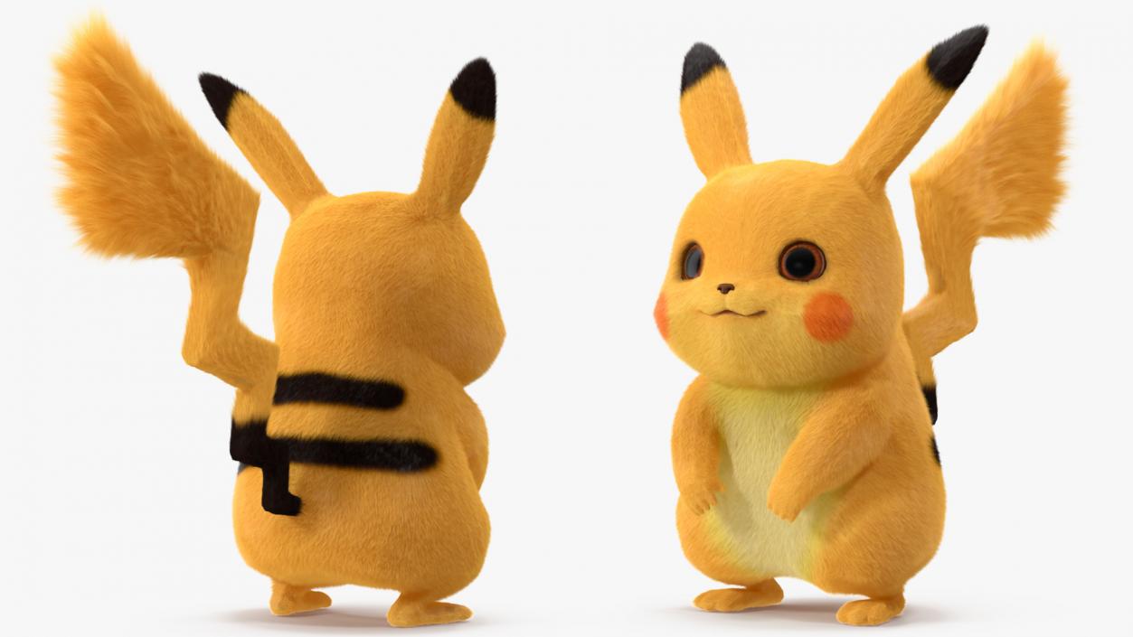 3D Pikachu Fur Rigged model