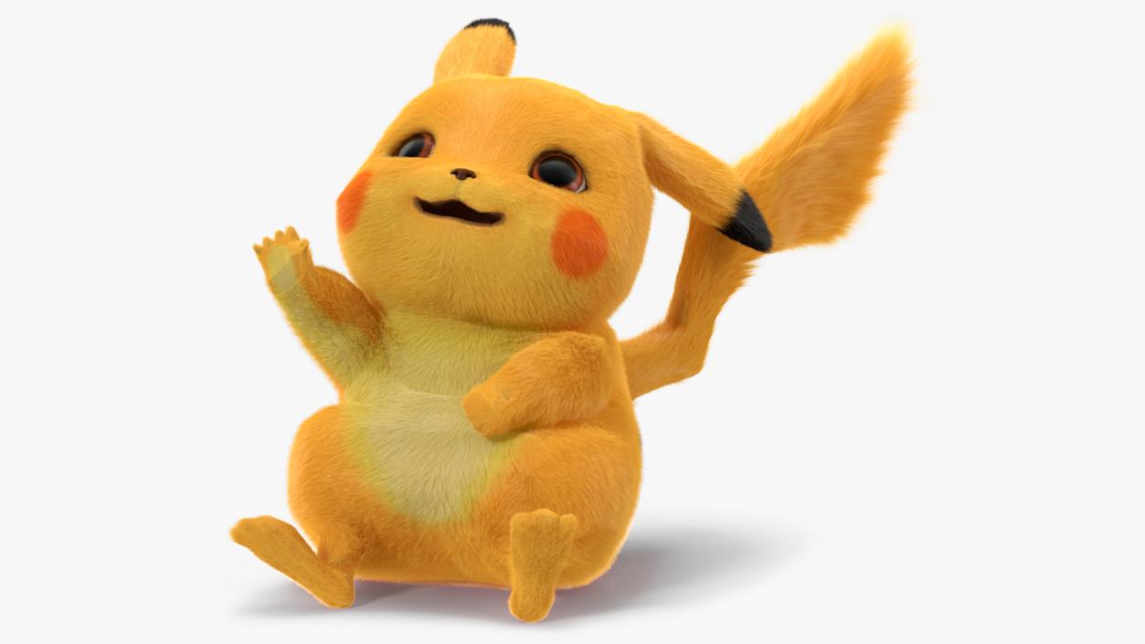 3D Pikachu Fur Rigged model