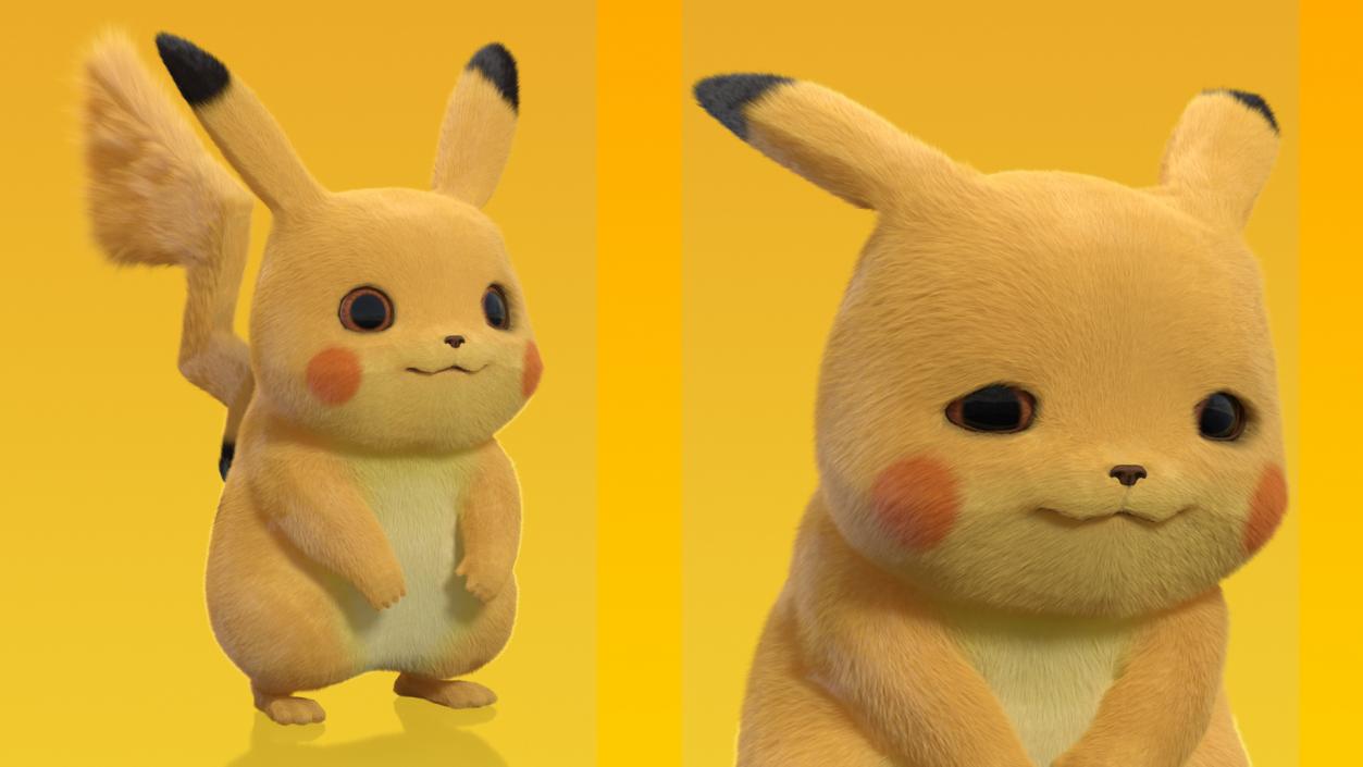 3D Pikachu Fur Rigged model