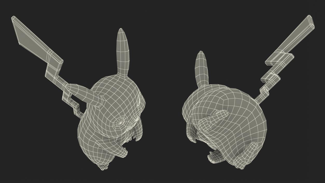 3D Pikachu Fur Rigged model