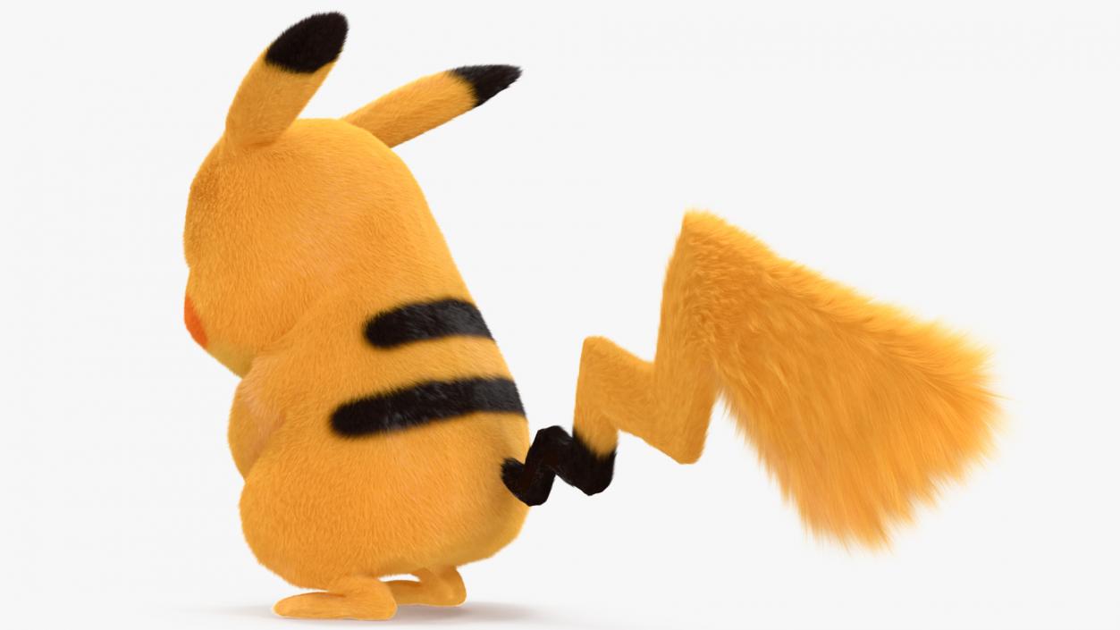 3D Pikachu Fur Rigged model