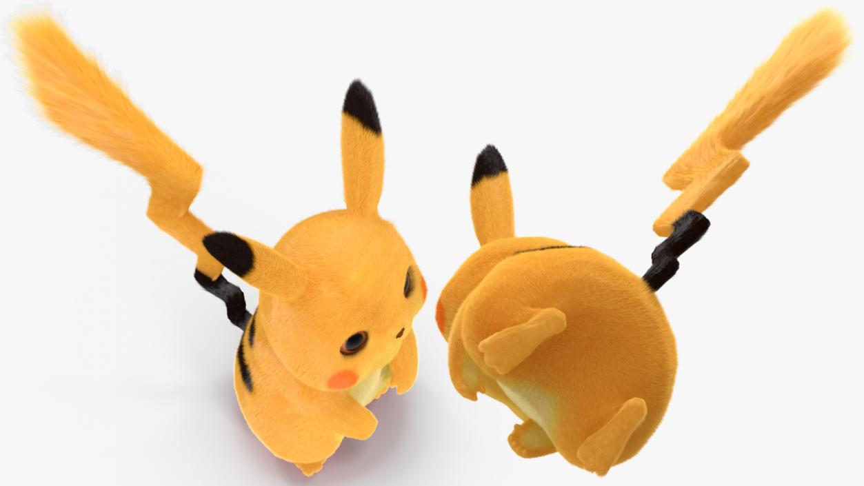 3D Pikachu Fur Rigged model