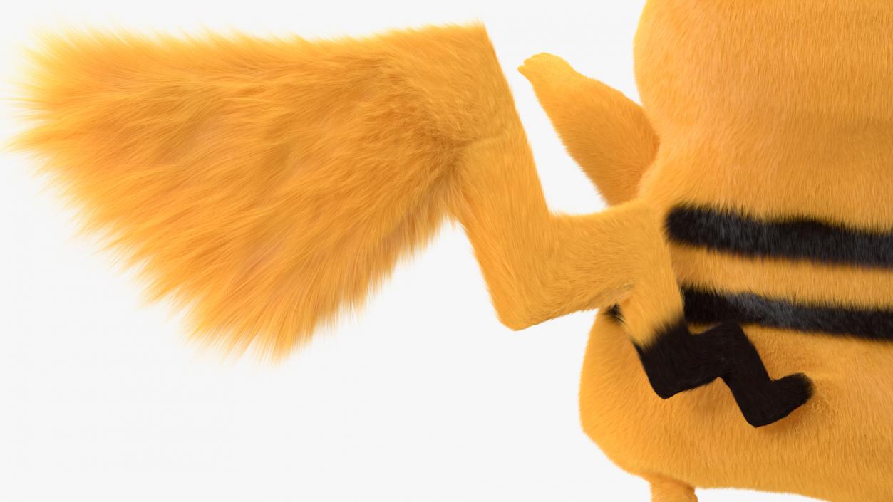 3D Pikachu Fur Rigged model