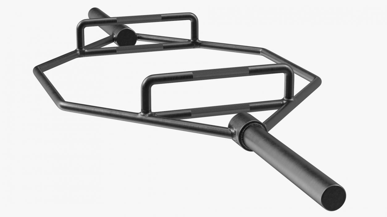 3D Olympic Hex Trap Bar Black