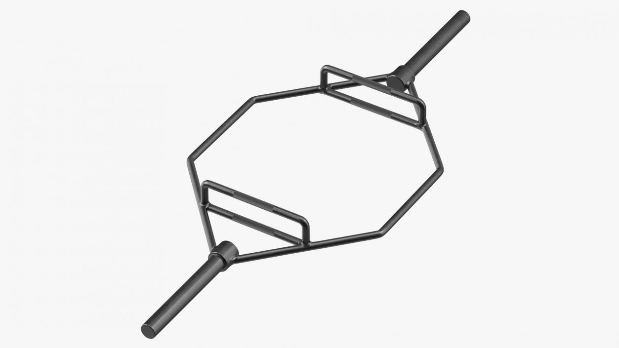 3D Olympic Hex Trap Bar Black