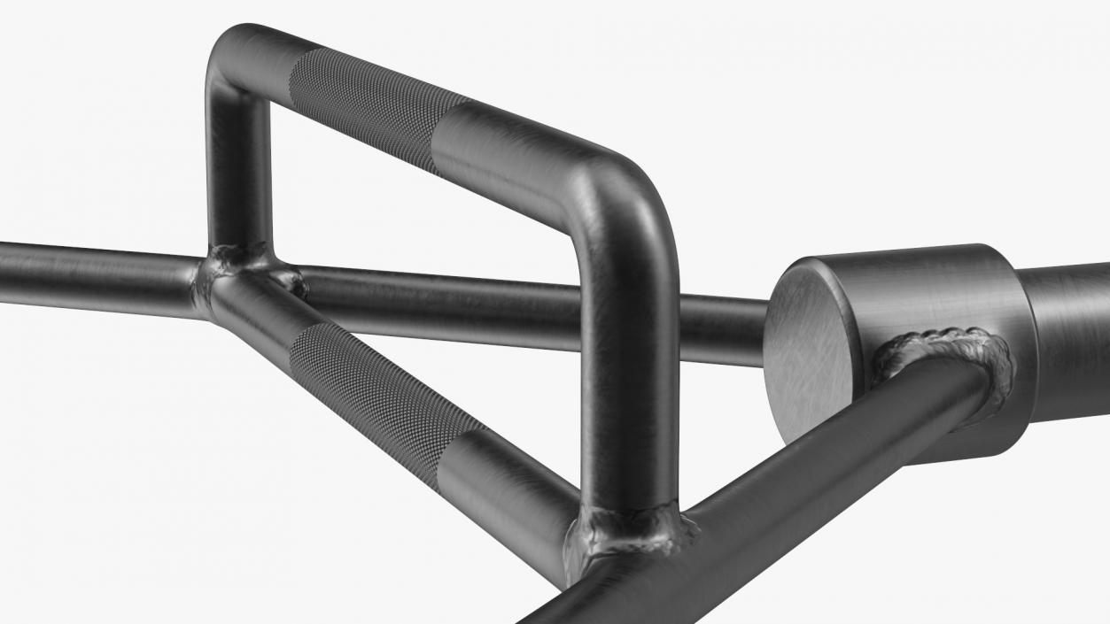 3D Olympic Hex Trap Bar Black