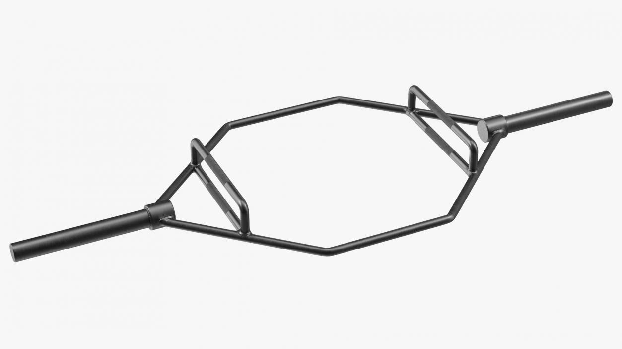 3D Olympic Hex Trap Bar Black