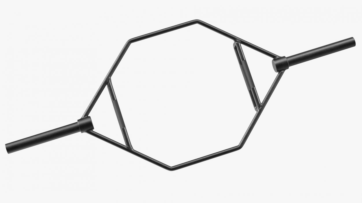 3D Olympic Hex Trap Bar Black