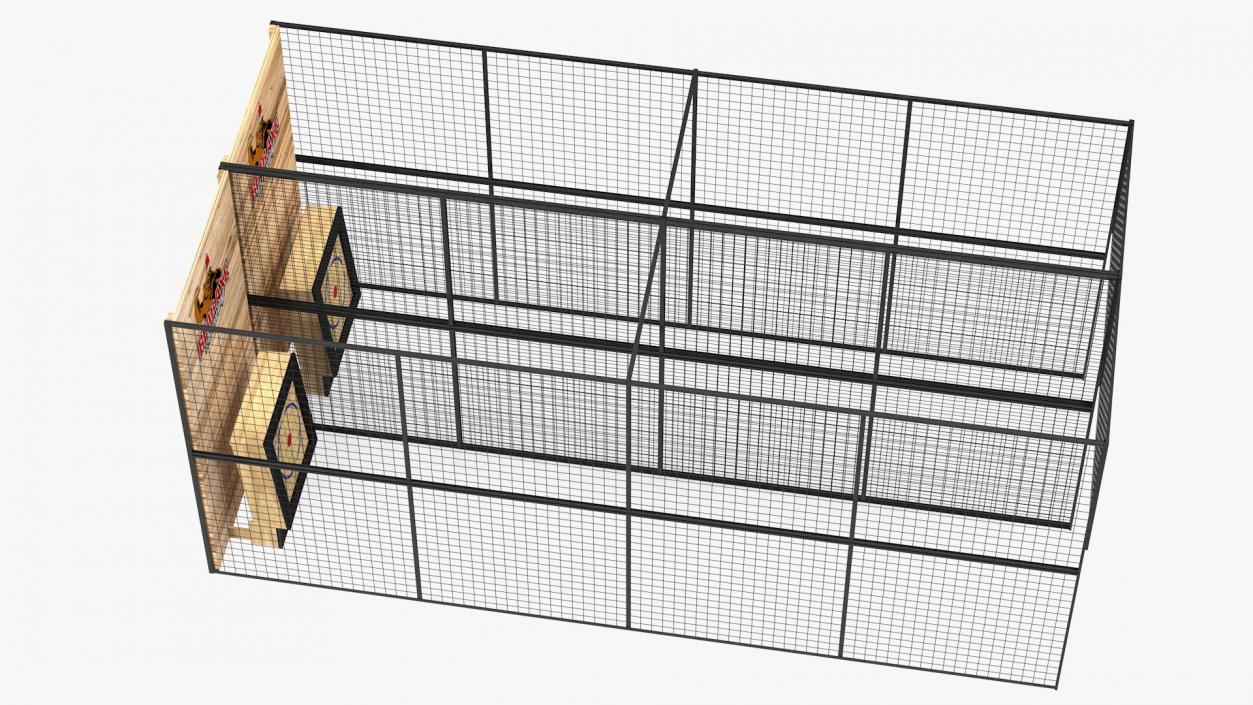 3D Bear Axe Throwing Range model