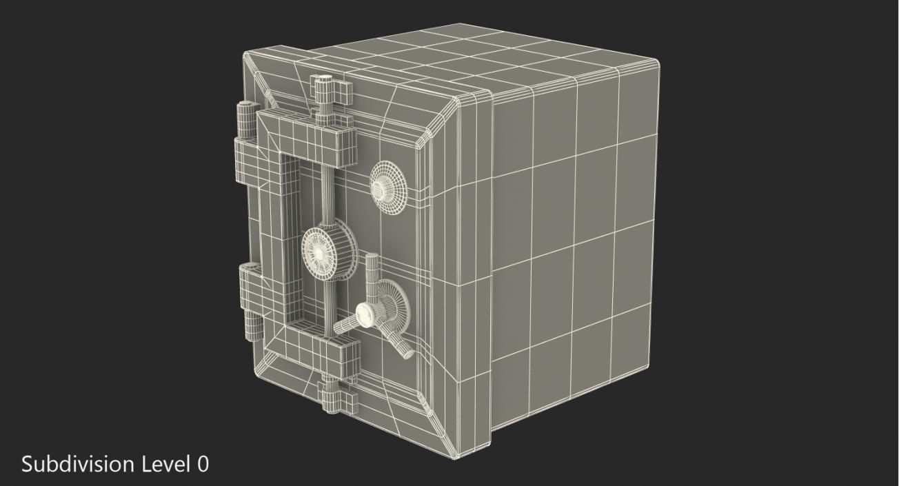 3D model Steel Bank Safe