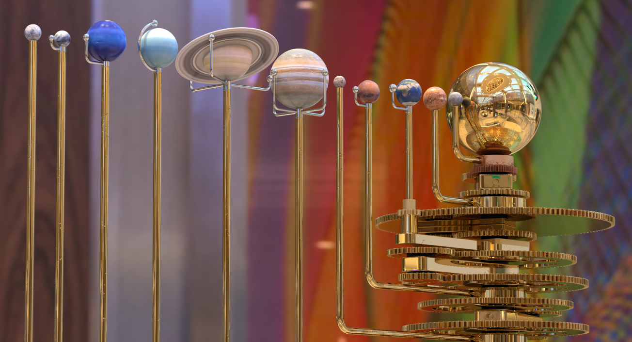 Solar System Orrery 3D model