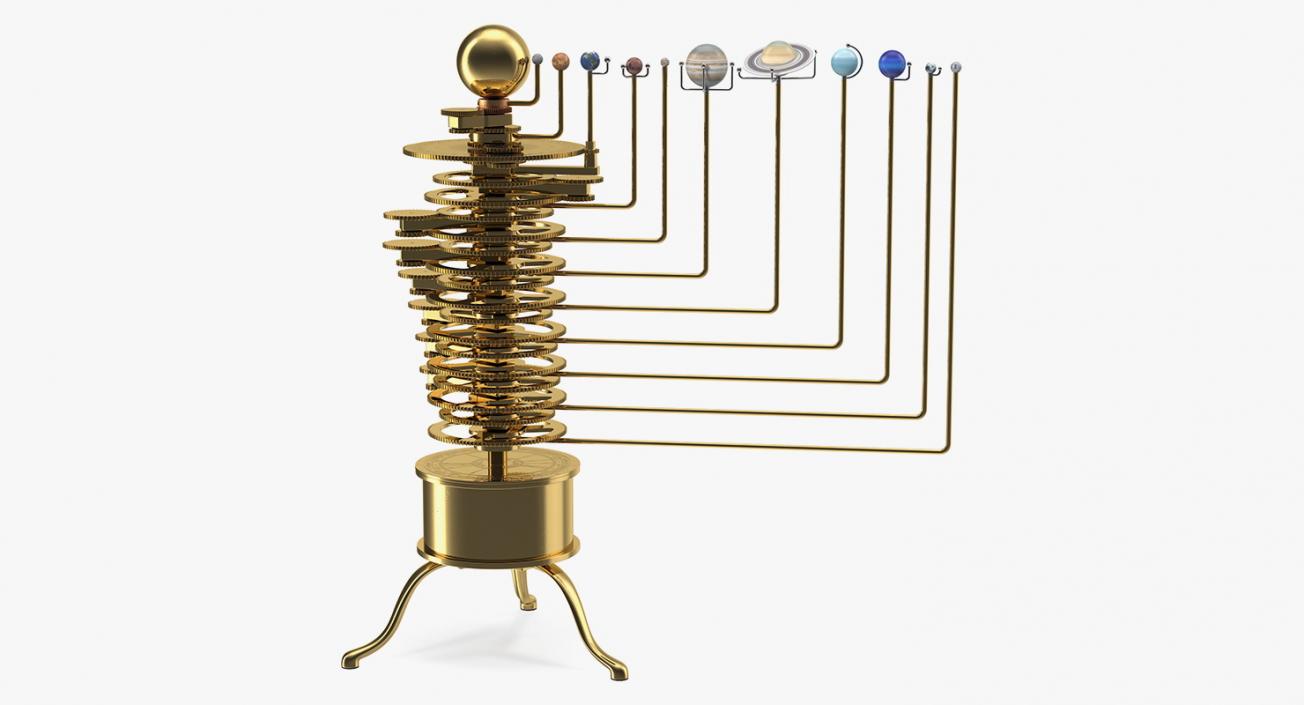 Solar System Orrery 3D model