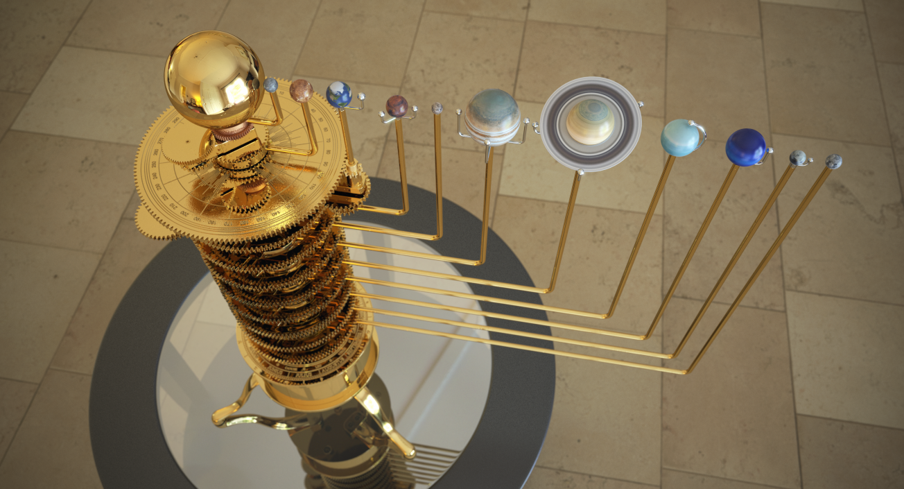 Solar System Orrery 3D model