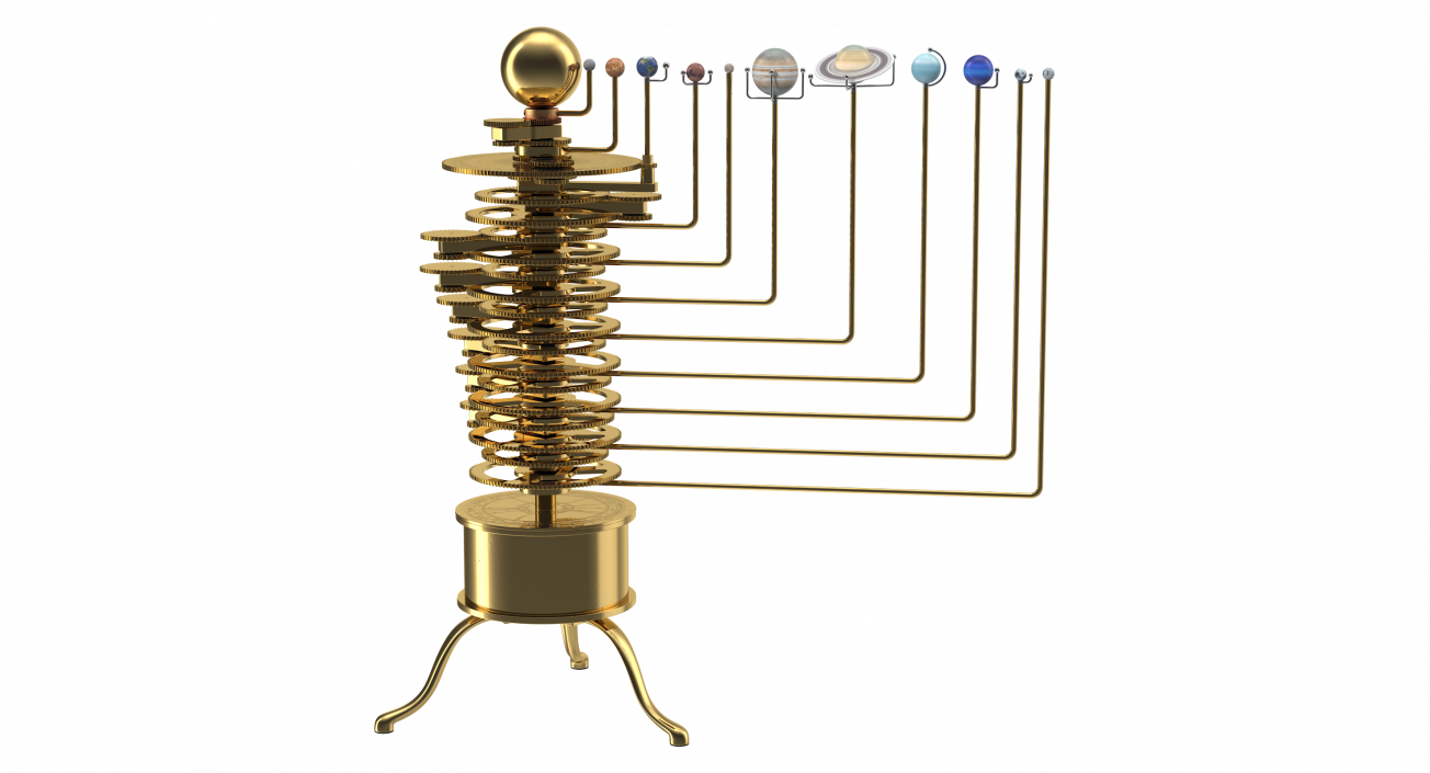 Solar System Orrery 3D model