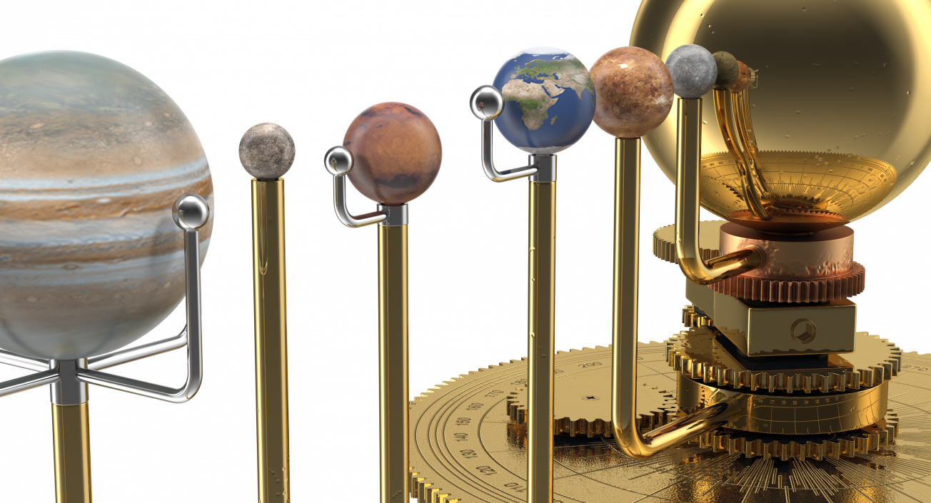 Solar System Orrery 3D model