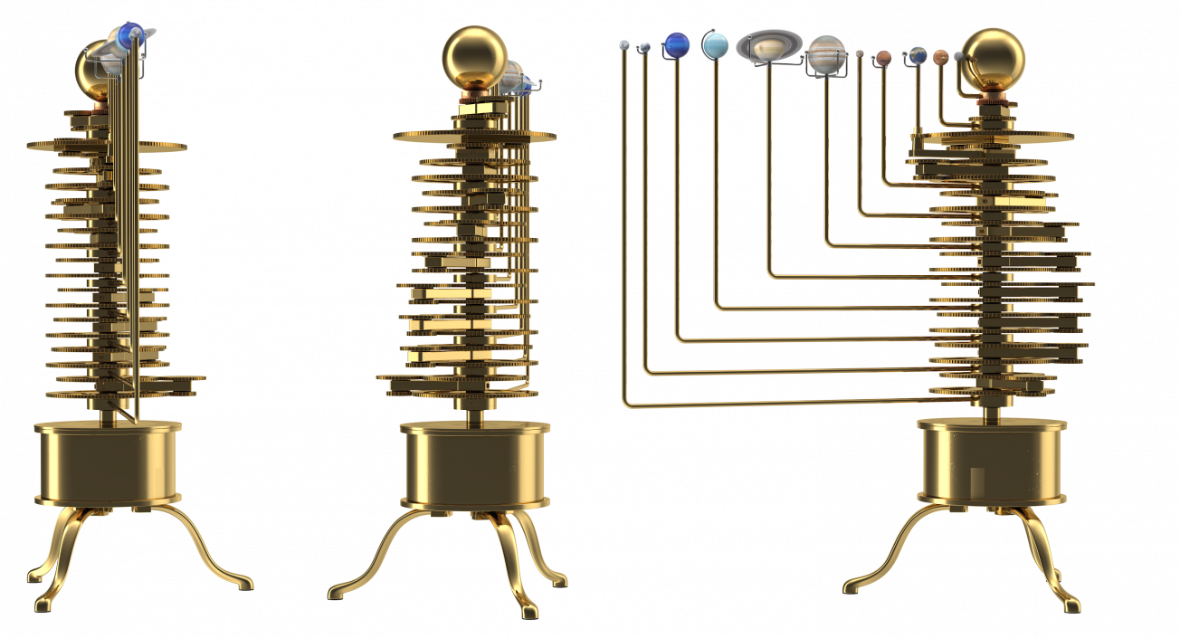 Solar System Orrery 3D model