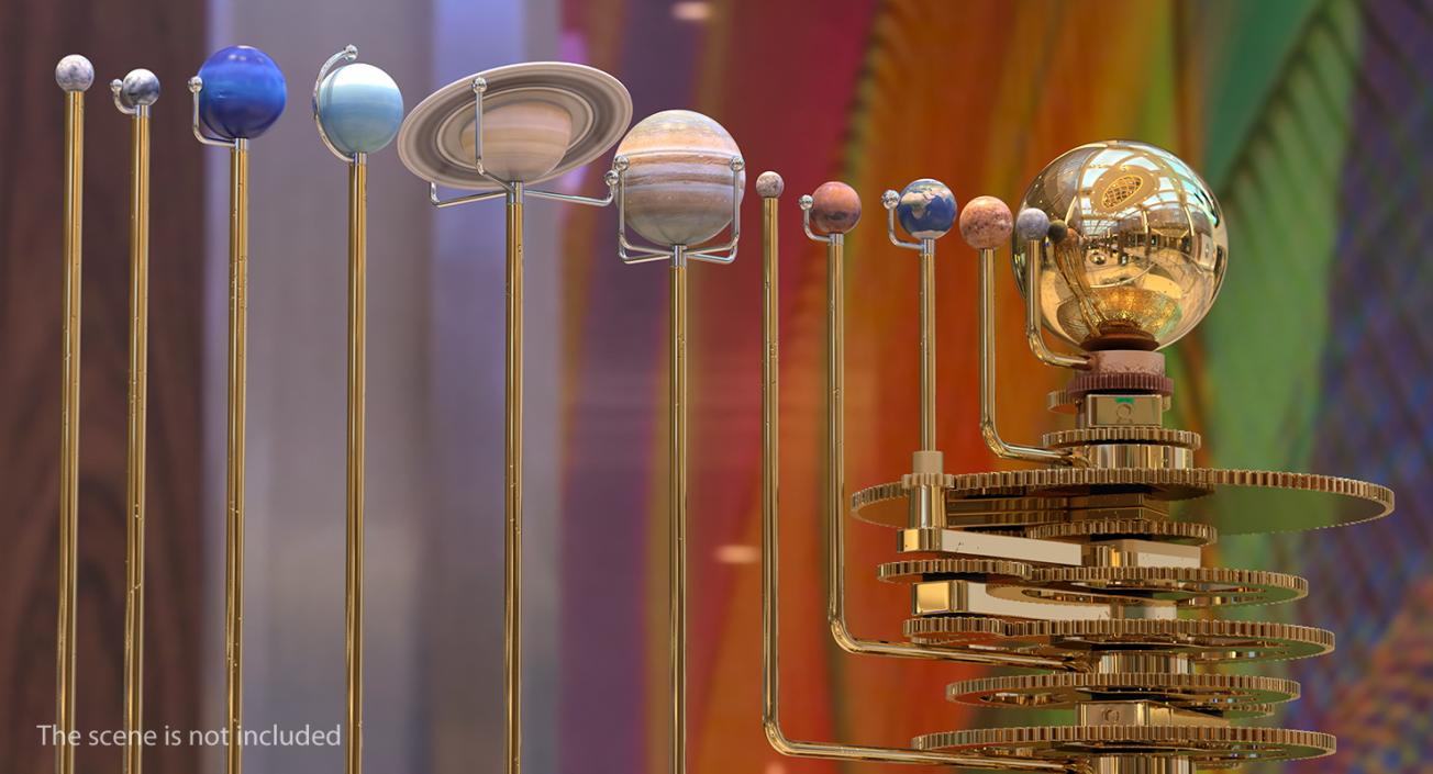 Solar System Orrery 3D model