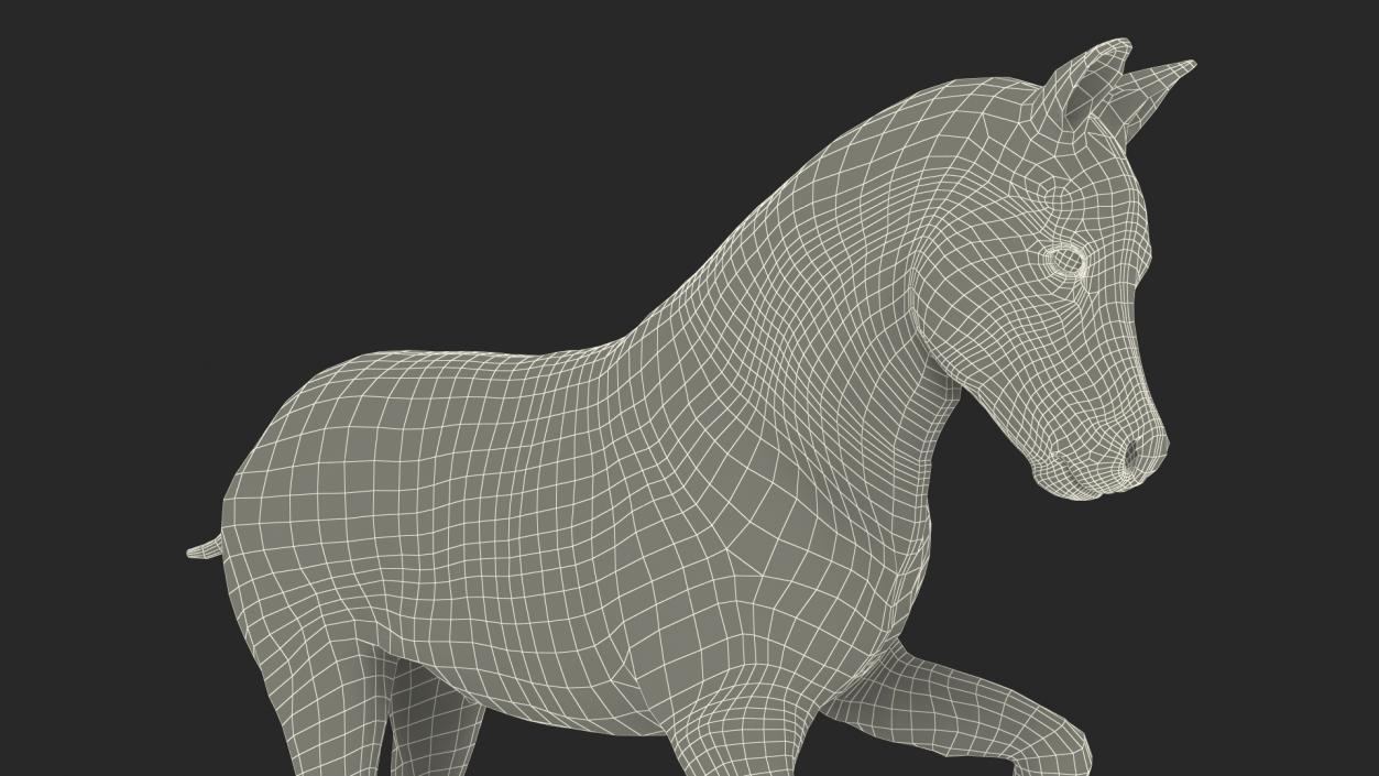 3D model Galloping Shetland Pony 2